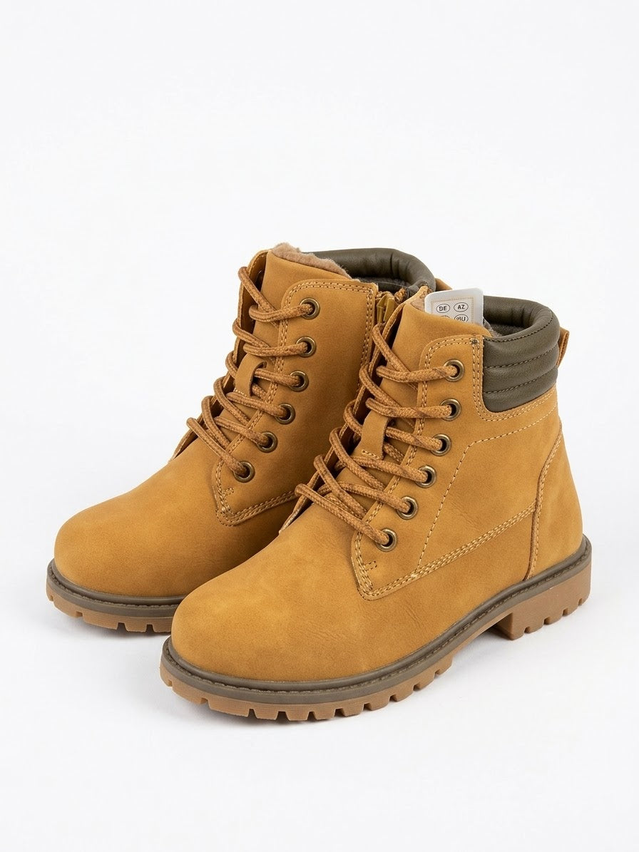 L&D Kids’ Faux-leather Winter Boots