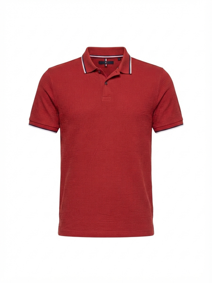 LIVERGY Men’s Polo T-Shirt(Red)