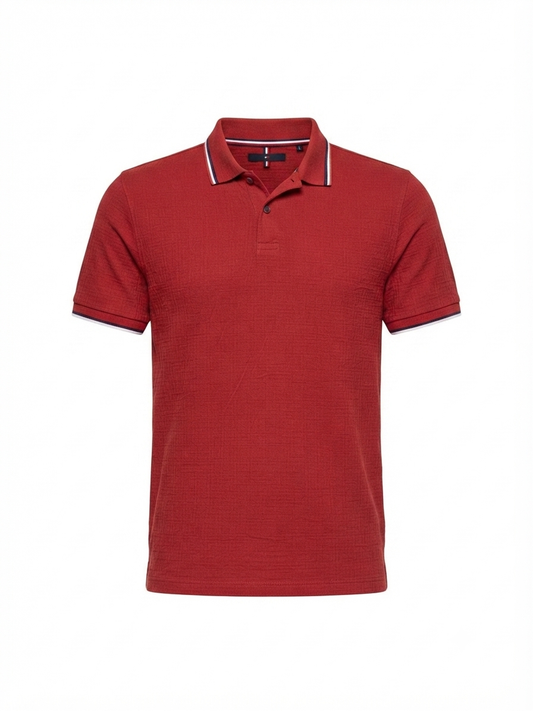 LIVERGY Men’s Polo T-Shirt(Red)