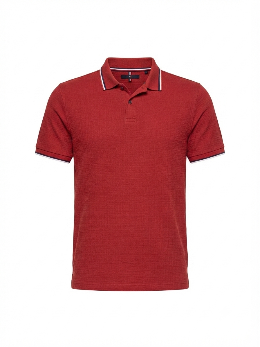 LIVERGY Men’s Polo T-Shirt(Red)