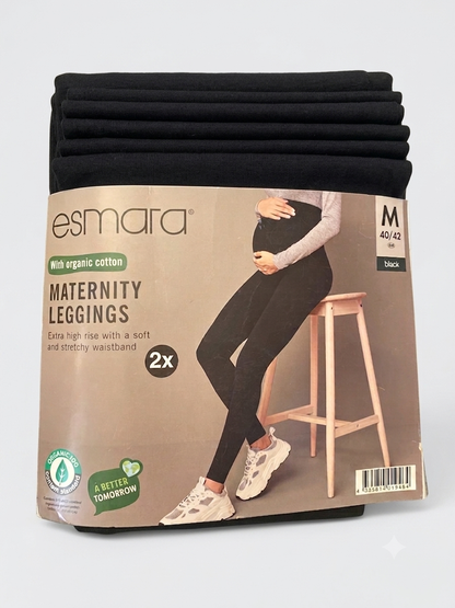 ESMARA Maternity Cotton Leggings, 2 pcs