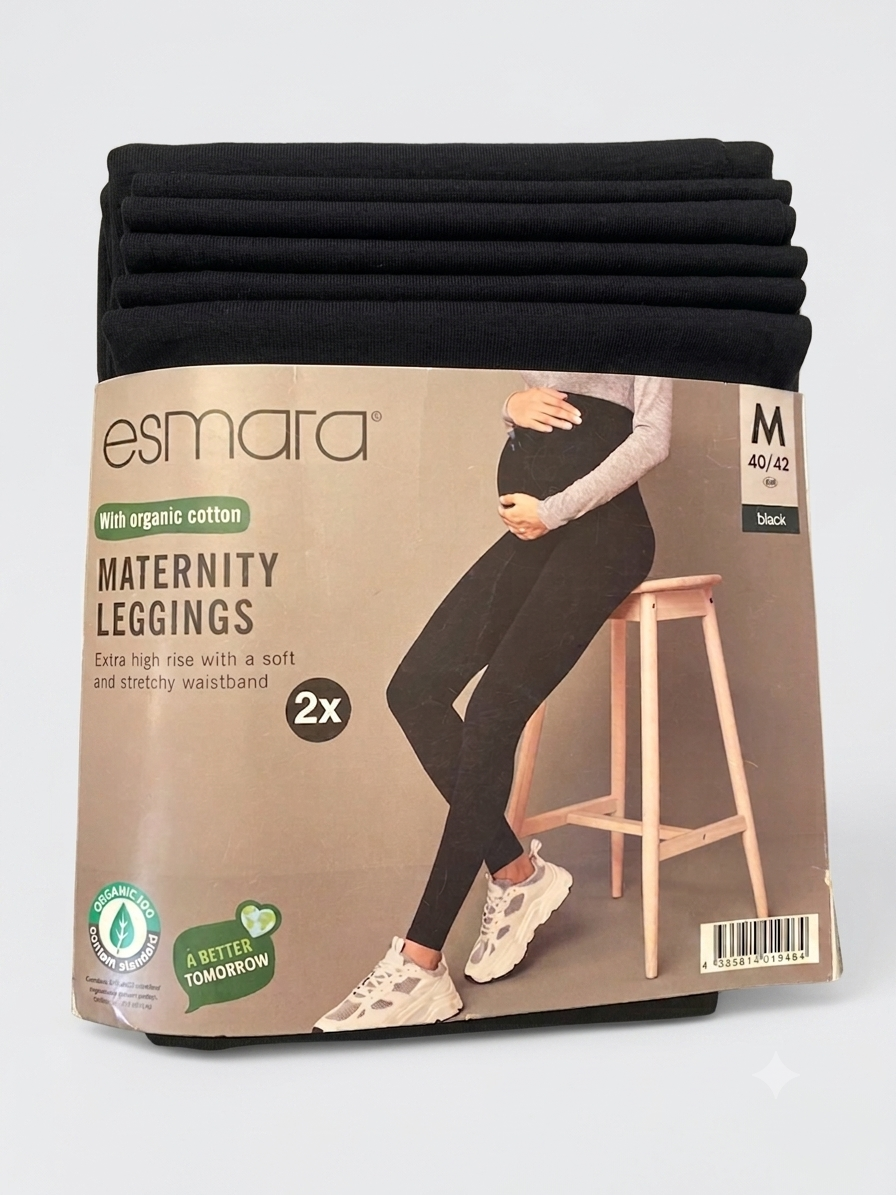 ESMARA Maternity Cotton Leggings, 2 pcs