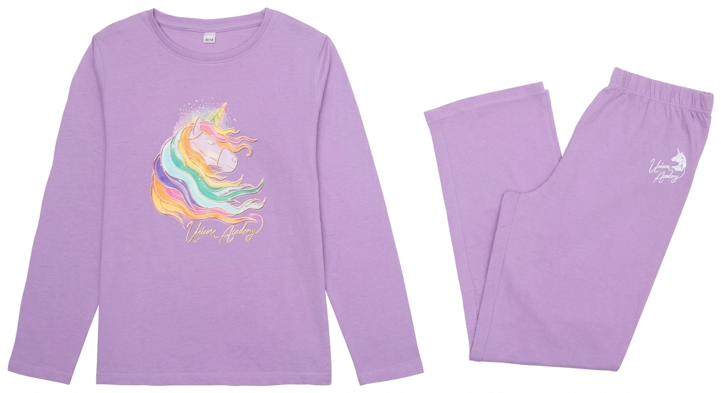 UNICORN ACADEMY Girls PJ Set