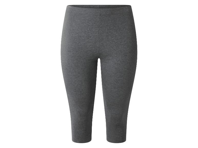 ESMARA Women’s Cotton Capri Leggings (Dark Grey)