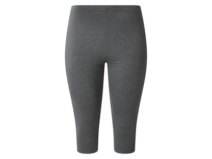 ESMARA Women’s Cotton Capri Leggings (Dark Grey)