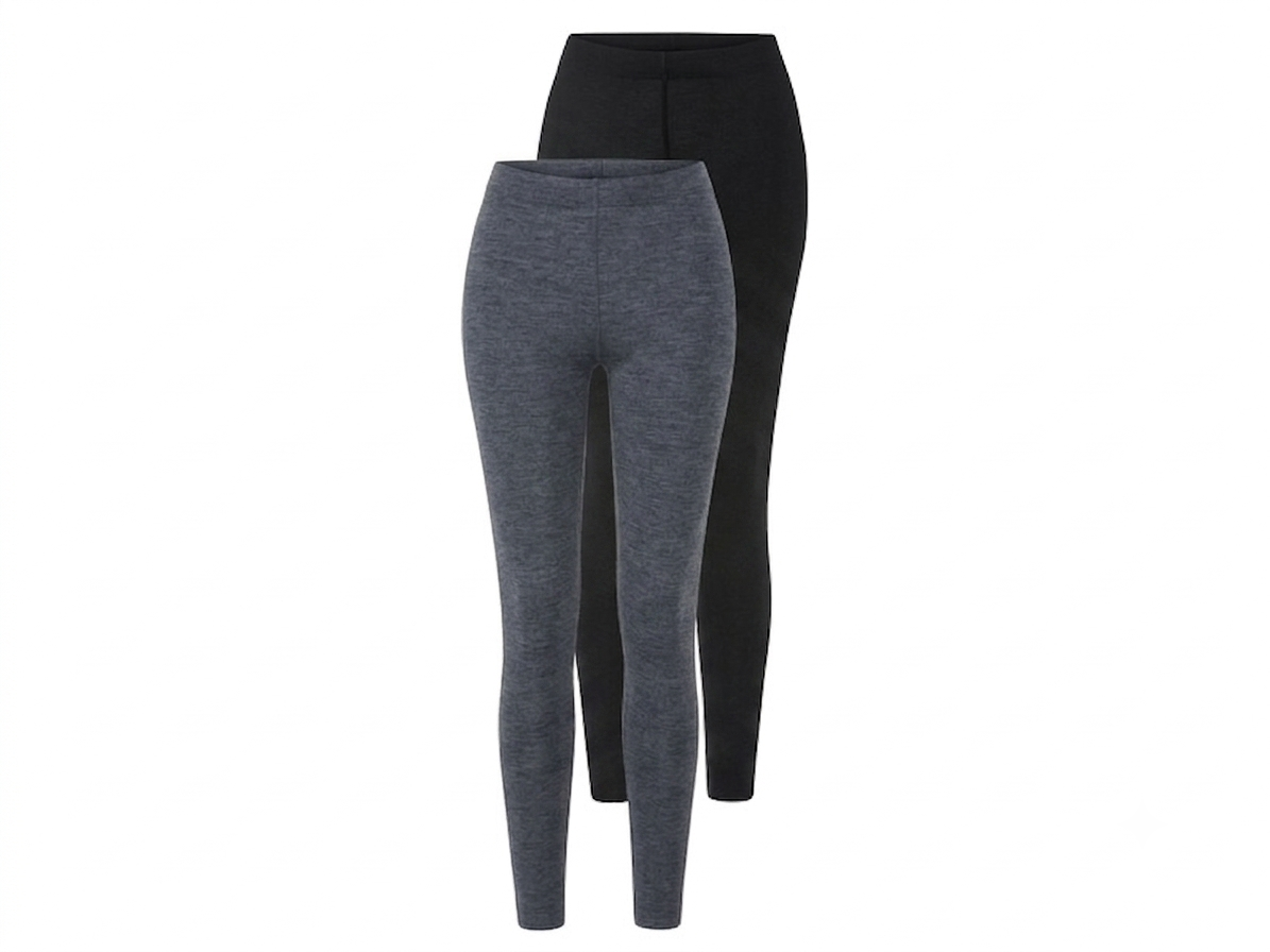 ESMARA Women’s Cotton Leggings, 2 pcs