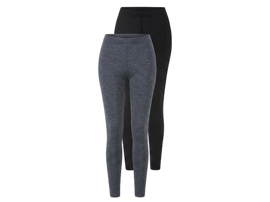 ESMARA Women’s Cotton Leggings, 2 pcs