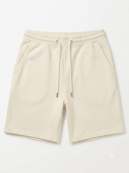 Unisex Oversized Basic shorts (Beige)