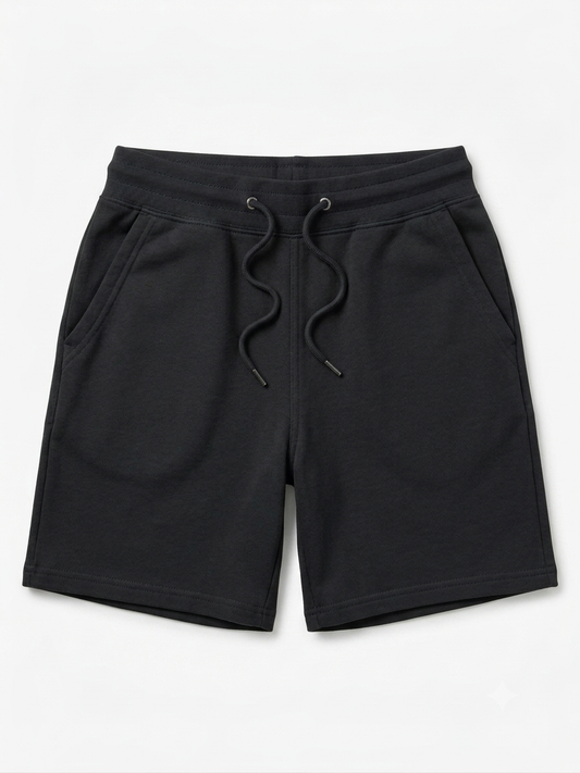 Unisex Oversized Basic shorts (Black)