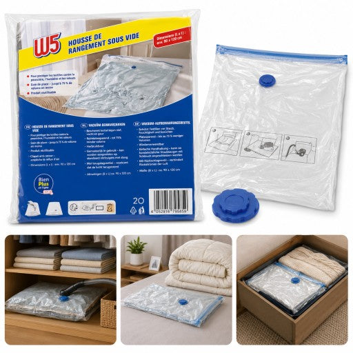 Home vacuum storage bags W5 90x120 - 1 PCS