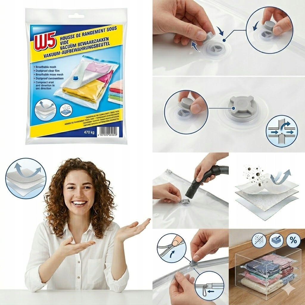 Home vacuum storage bags W5 90x120 - 1 PCS