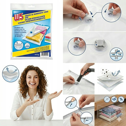 Home vacuum storage bags W5 90x120 - 1 PCS
