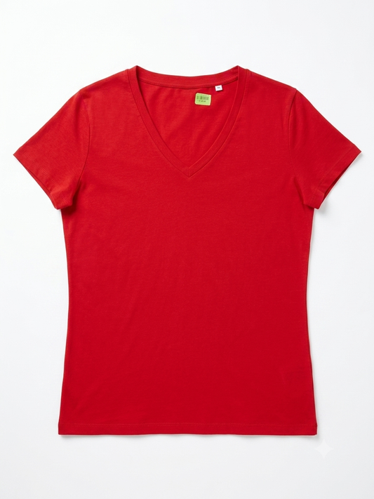 Women’s V-neck Cotton T-Shirt