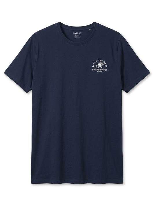LIVERGY Men’s T-Shirt (Navy)
