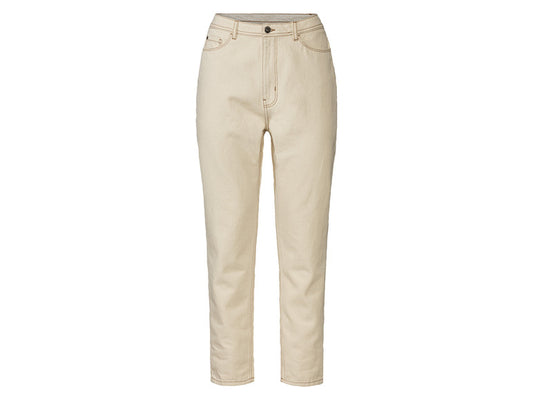 ESMARA women’s Mom fit jeans (Beige)