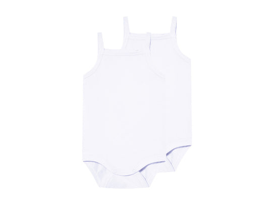 LUPILU Girls Sleeveless Bodysuits, 2 pcs