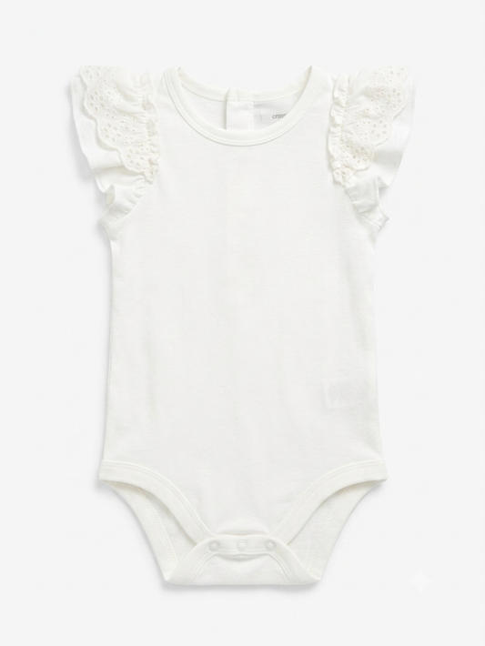 LUPILU Girls Ruffled Bodysuit