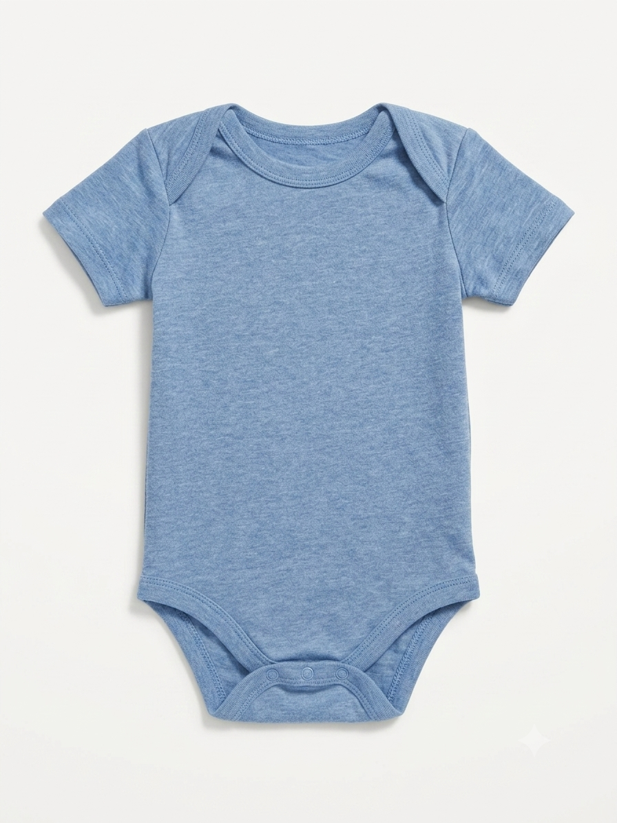 Boys Shortsleeve Bodysuit (Blue)