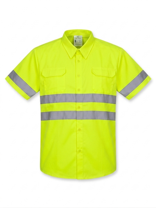 Men’s High-Visibility Short sleeves Work shirt (yellow)