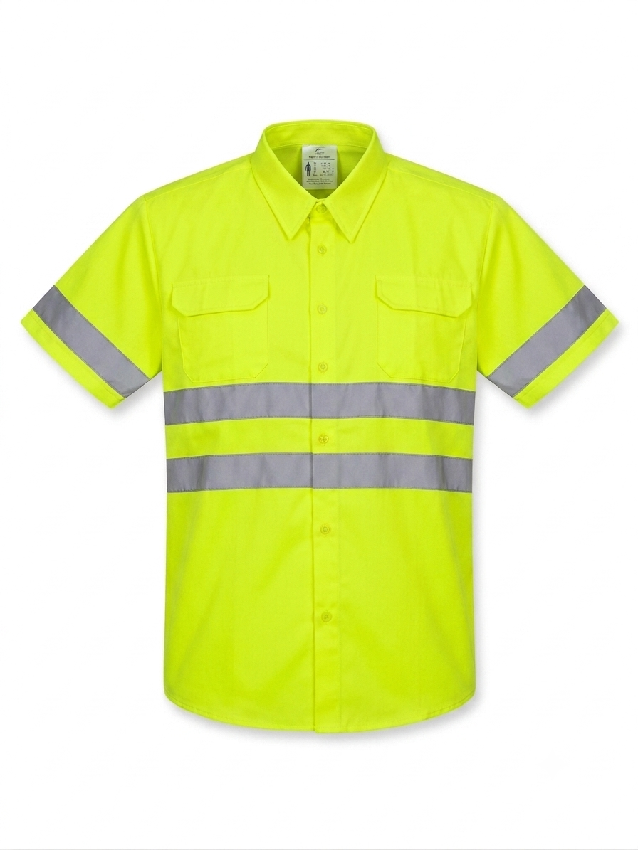 Men’s High-Visibility Short sleeves Work shirt (yellow)