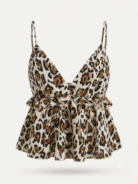 FB SISTER Women’s Crop Top (Leopard)