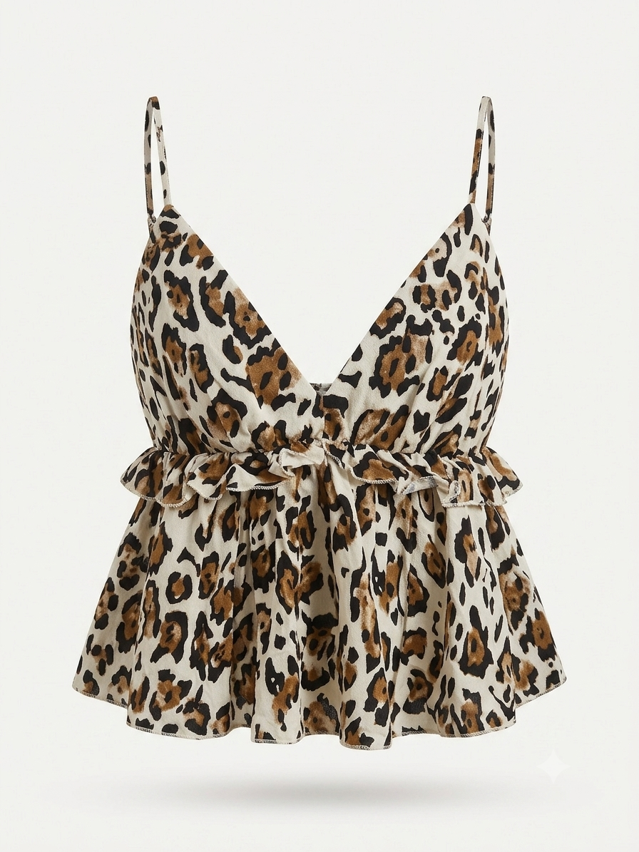 FB SISTER Women’s Crop Top (Leopard)