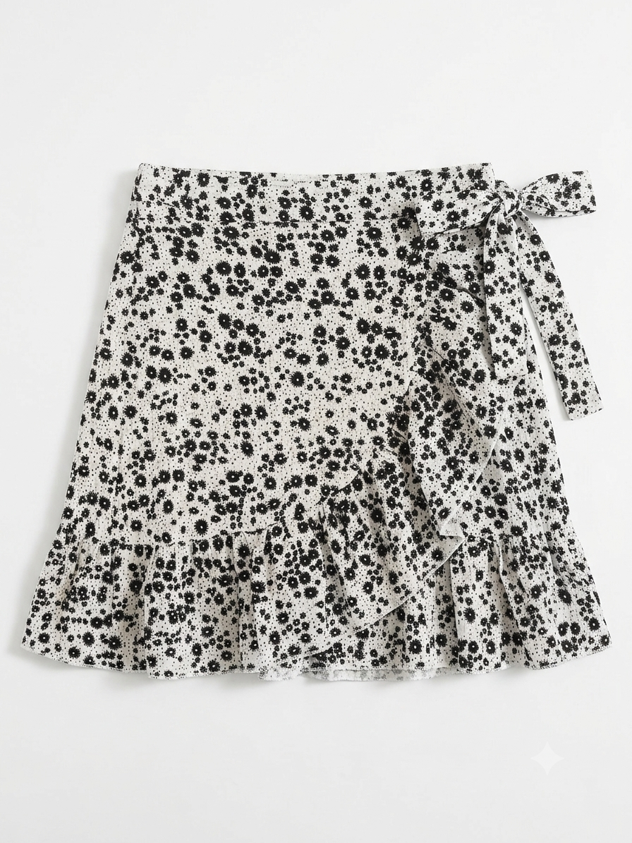JUBYLEE Women’s Wrap Mini skirt