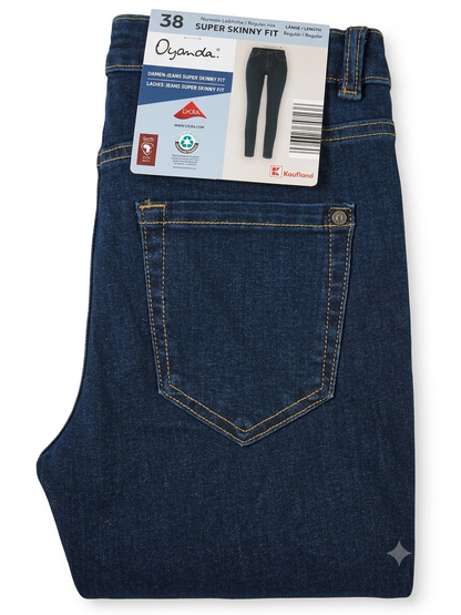 OYANDA Women’s Super skinny fit Jeans (Dark blue)