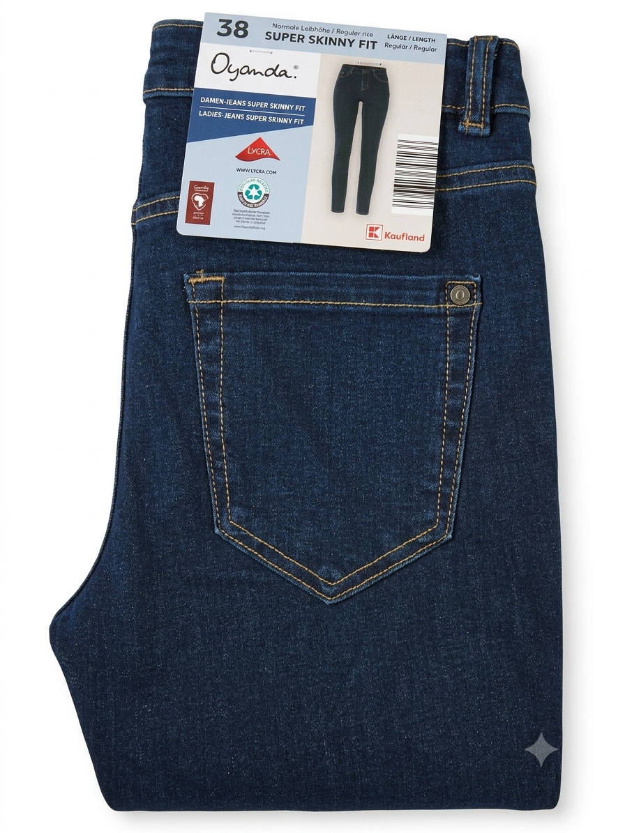 OYANDA Women’s Super skinny fit Jeans (Dark blue)