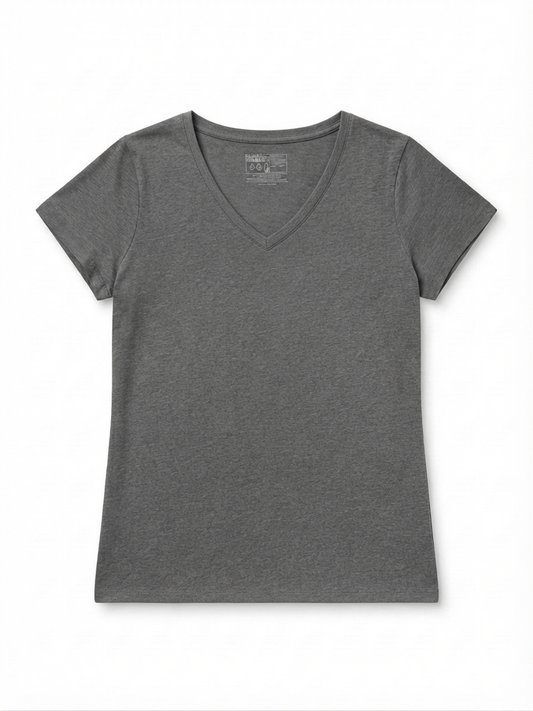 DANISH ENDURANCE Women’s V-neck T-Shirt ( dark grey)