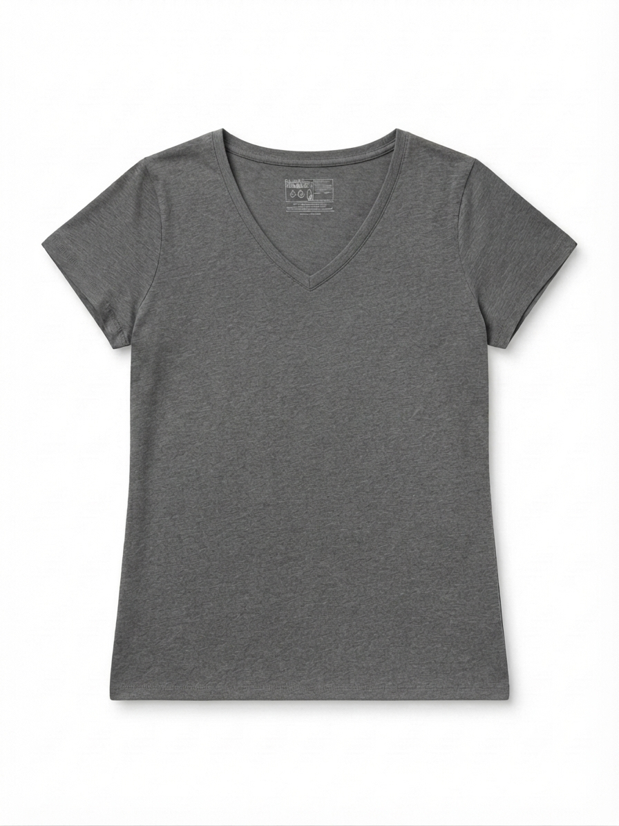 DANISH ENDURANCE Women’s V-neck T-Shirt ( dark grey)