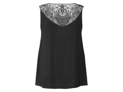 OYANDA Women’s Top with lace (Black)