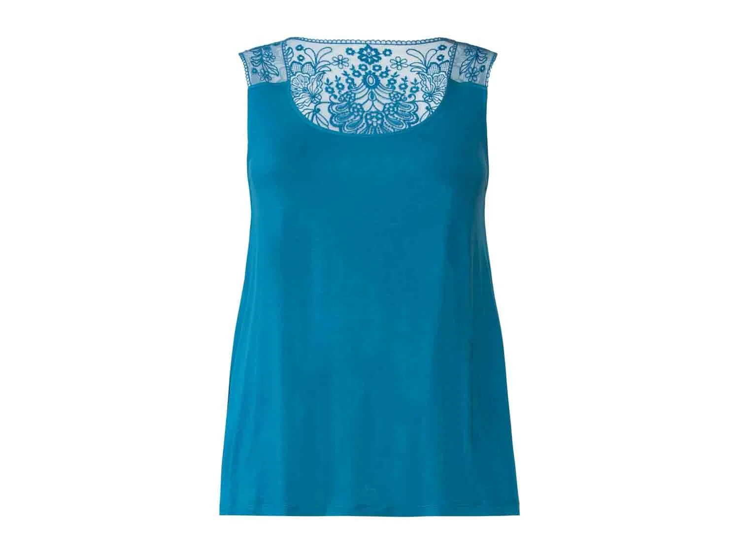 OYANDA Women’s Top with lace (Blue)