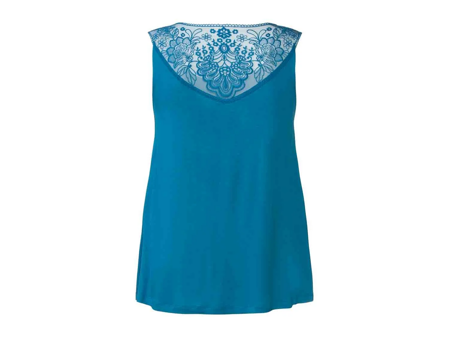 OYANDA Women’s Top with lace (Blue)