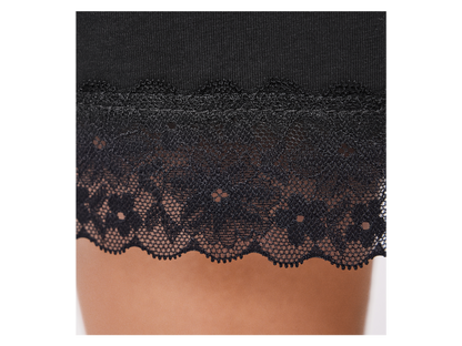 ESMARA Women’s Viscose PJ with lace (Black)
