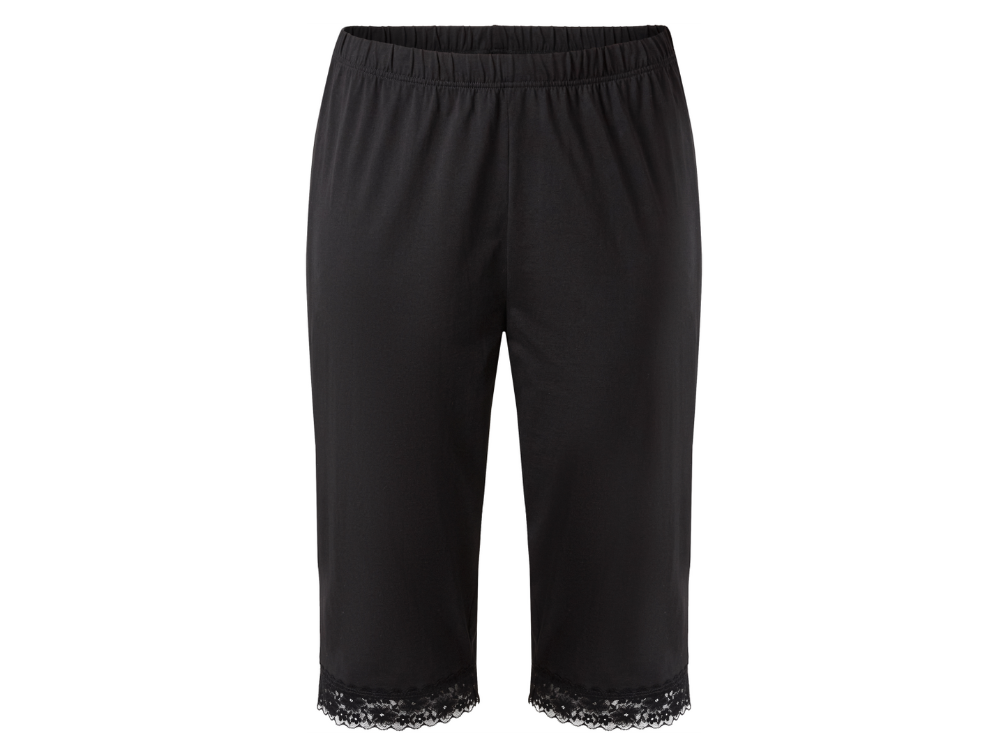 ESMARA Women’s Viscose PJ with lace (Black)