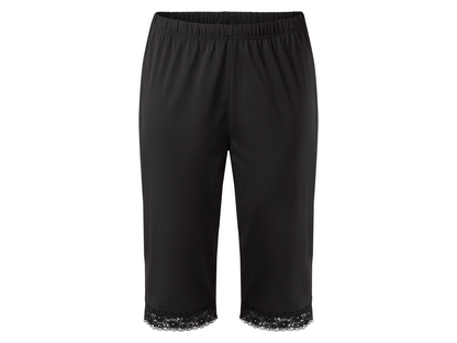 ESMARA Women’s Viscose PJ with lace (Black)