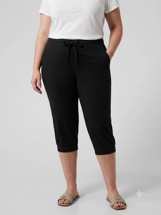ESMARA Women’s Capri joggers (Black)