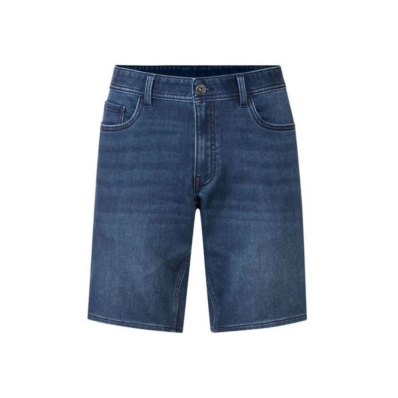 LIVERGY Men’s Sweat-denim Bermudas (Dark blue)