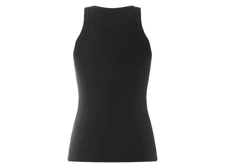 ESMARA Women’s Ribbed Tank top (Black)