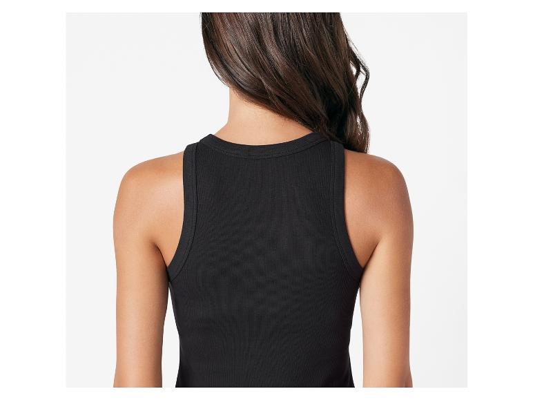ESMARA Women’s Ribbed Tank top (Black)