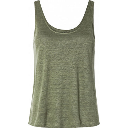 ESMARA Women’s Linen Tank top (olive green)