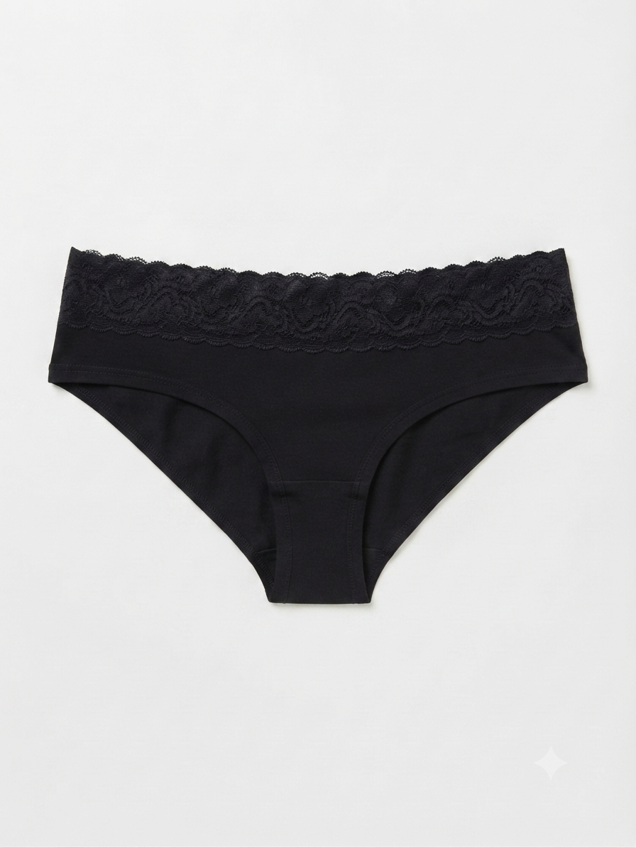 ESMARA Women’s Cotton brief with lace