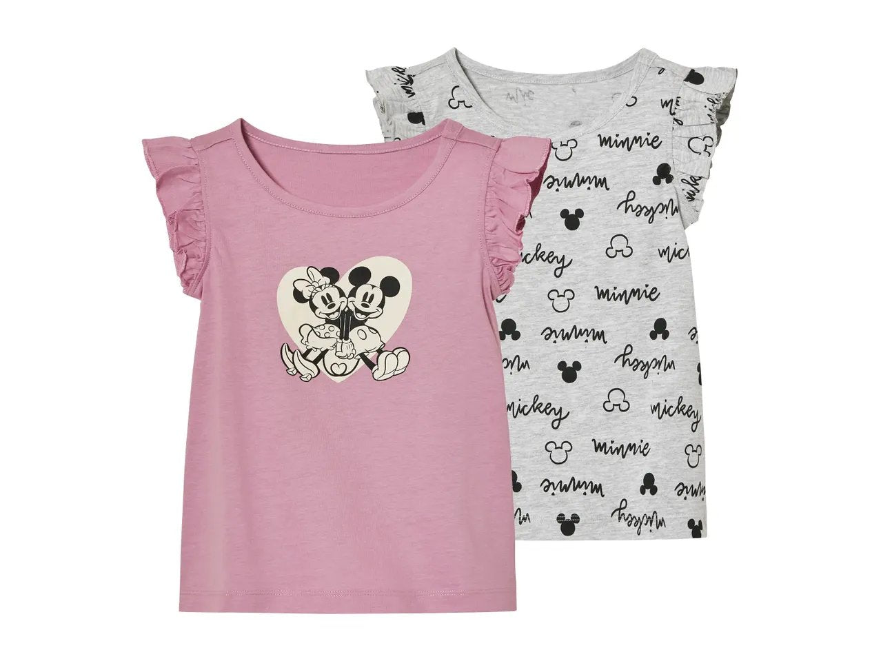 Minnie Mouse Girls T-Shirt set , 2 pcs ( pink& grey)