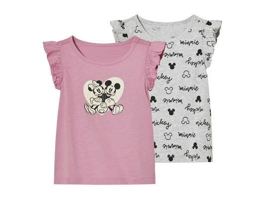 Minnie Mouse Girls T-Shirt set , 2 pcs ( pink& grey)