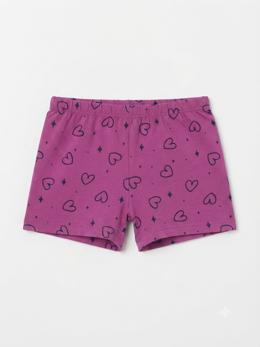DISNEY Girls cotton shorts «  Hearts »