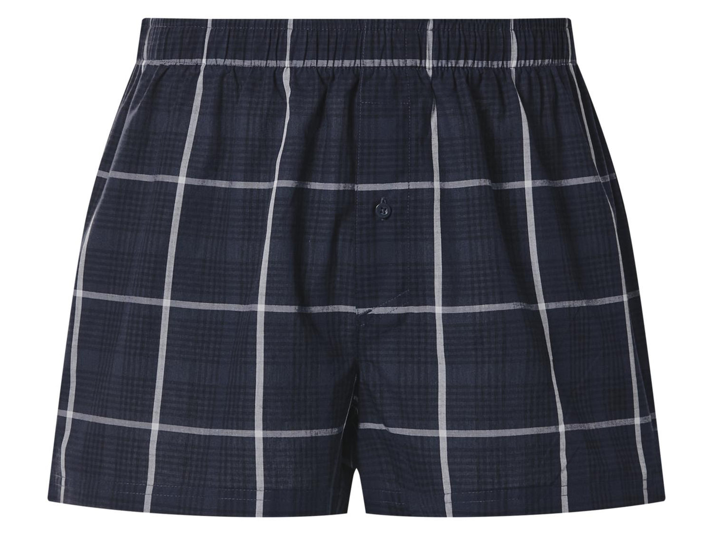 LIVERGY Men’s Boxer-Shorts ( blue & navy) , 5 pcs