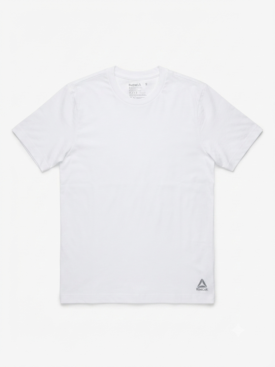 REEBOK Men’s Shortsleeve Undershirt (White)