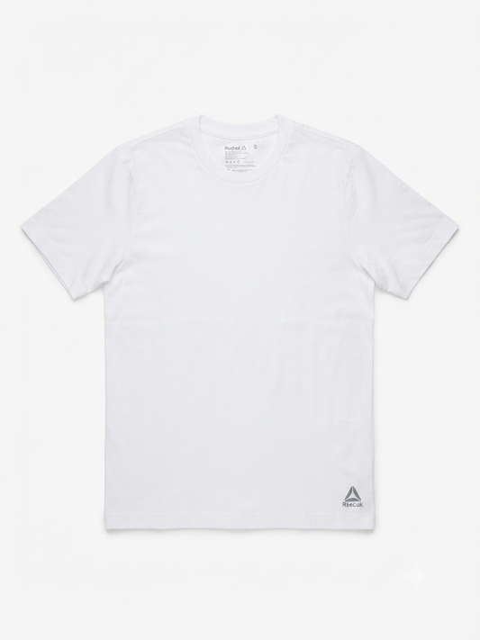 REEBOK Men’s Shortsleeve Undershirt (White)