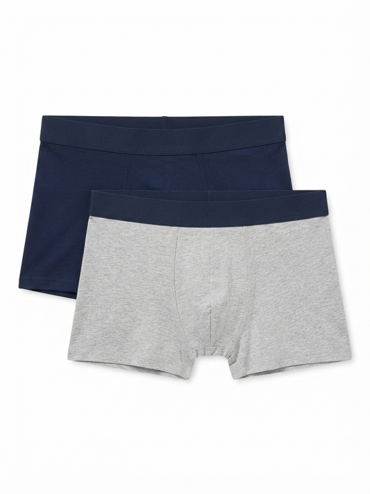 LIVERGY Men’s Boxers set , 2 pcs ( Grey/Navy)
